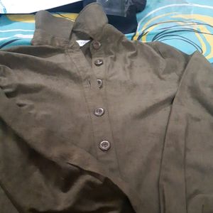 green small  kurti