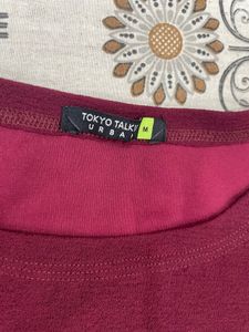 Elegant Burgundy Cap Sleeve Sheath Dress