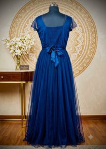 Royal Blue Beaded Princess Gown