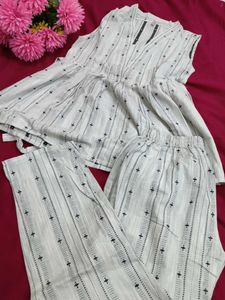 Stylish top with pant co-ord set
