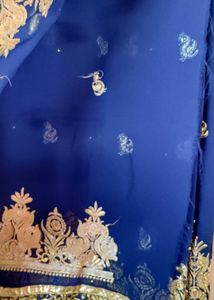 Elegant Blue Saree
