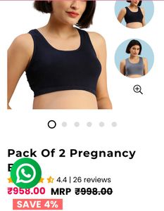 Sale😍Pack of 3 Pregnancy/feeding Comfort Bras
