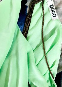 Chic Sleeveless Lime Green Blouse top