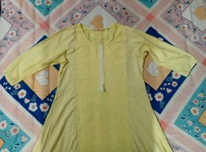 Yellow Embroidered Kurta 💛