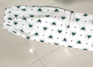 White Heart Print Cord Sets