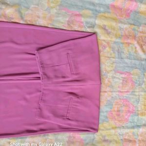 Barbie Pink Pleated Wide Leg Pants