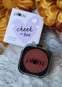 Plum Cheek-A-Boo Matte Blush- One In Melon