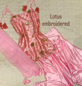 Stunning Pink Embroidered Kurta Set