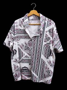 Printed Short Sleeve Button-Up Shirt