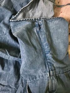 Blue Denim Sundress with Pockets