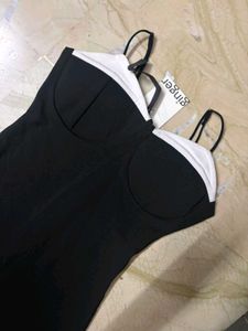 Lifestyle  Black & White long Dress