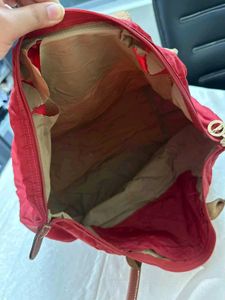 Longchamp Red Tote Bag