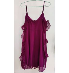 Trenyol Ruffled Shift Dress New