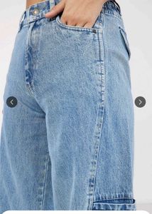 Wide Leg Denim Jeans