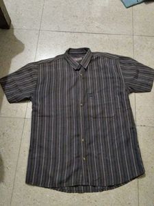 Striped Men's Short Sleeve Shirt