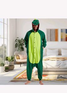 Green Dinosaur Kigurumi Onesie