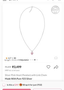 Giva Heart Pendant Necklace