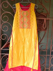 Branded Sweet Yellow Colour Kurta 💛❤️💛❤️