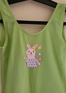 Cute Green Bunny Swimsuit for girls