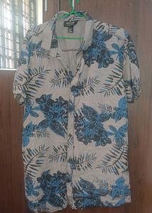 Men's Tropical Print Short Sleeve Shirt