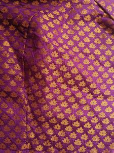 Purple Brocade Blouse