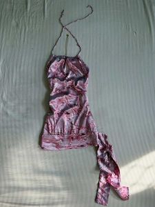 Pink Patterned Halter Top (32-36 bust)