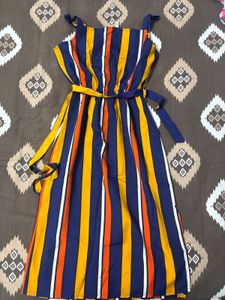 Striped Midi Dress
