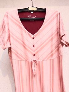Cute Pink Striped Nightgown