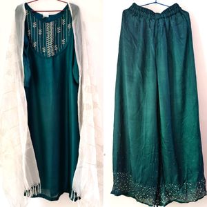 Teal Blue Suit Set
