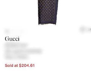 Genuine Gucci Scarf - Iconic Logo Print