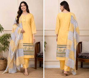 Yellow Kurta Set with Dupatta
