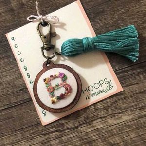Hand Embroidered Keychains