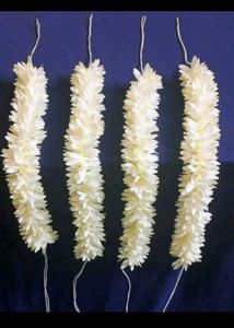 White Flower Hair Garland