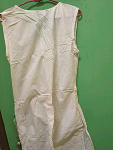 plain white short kurta xl size