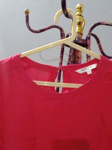 Vibrant Pink Short Sleeve Top