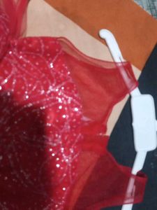 Red Ruffled Party Dress