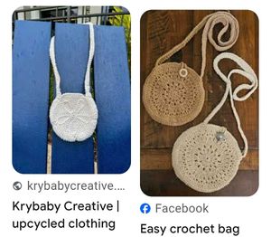 Crocheted Round Sling Bag(small)