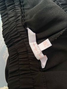 Black Elastic Waist Pants