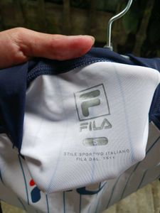 Fila Striped Cropped Long Sleeve cropTop
