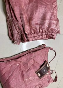 Sonia Pink Fendi Kurti Pant &amp; Dupatta Set