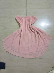 Pleated Pink Top