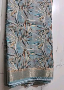 Combo Of Three Chanderi Cotton Digital Printed Sar