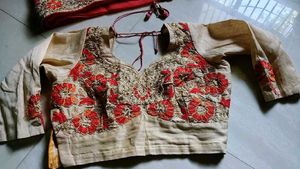 Embroidered Silk Blouse