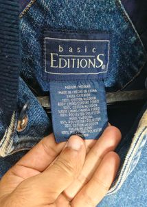 Blue Varsity Bomber Denim