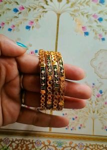 Designer Gold Plated Churiyan/ Bangles