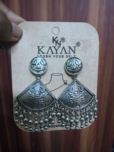 Oxidised Silver Jhumka Earrings