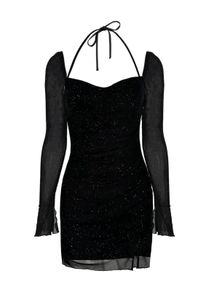 Sparkly Black Mini Dress