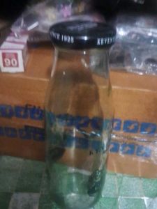 Vintage Keven's Glass Milk Bottle