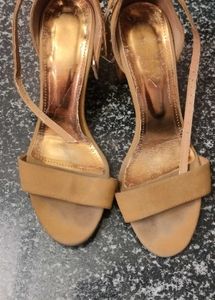 Tan Heeled Sandals