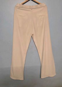 white Wide Leg Trousers